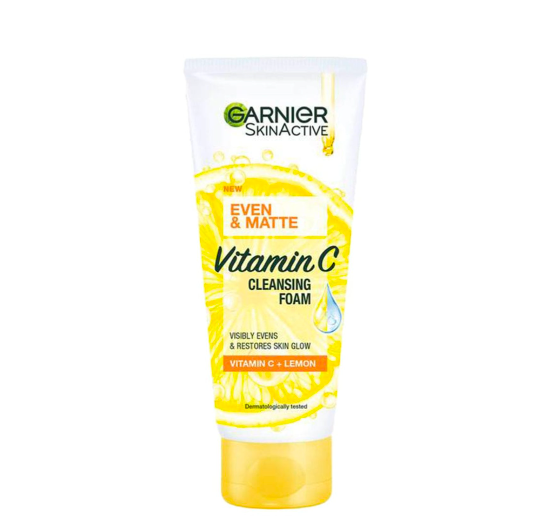 Garnier Even & Matte Vitamin C Cleansing Foam 100 Ml