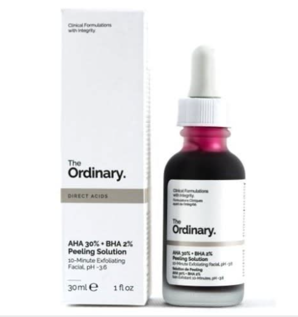The Ordinary AHA 30%+BHA 2% -Exfoliates Skin/fights Acne